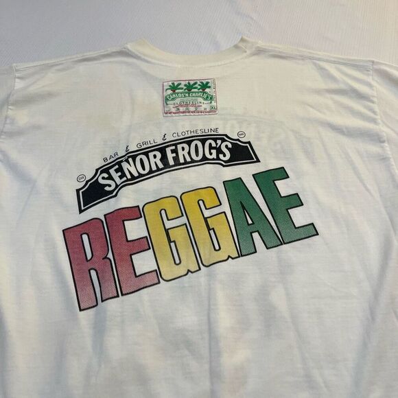 Carlos ‘n Charlie’s Clothesline Senor Frogs VTG Y2K Single Stitch T-Shirt Large - Picture 6 of 8